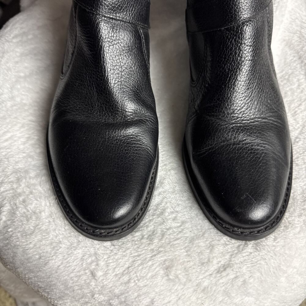 Ladies Tall Black Leather Boots Inside Zip 8M Brazil Naturalizer 848P86 - Picture 2 of 8